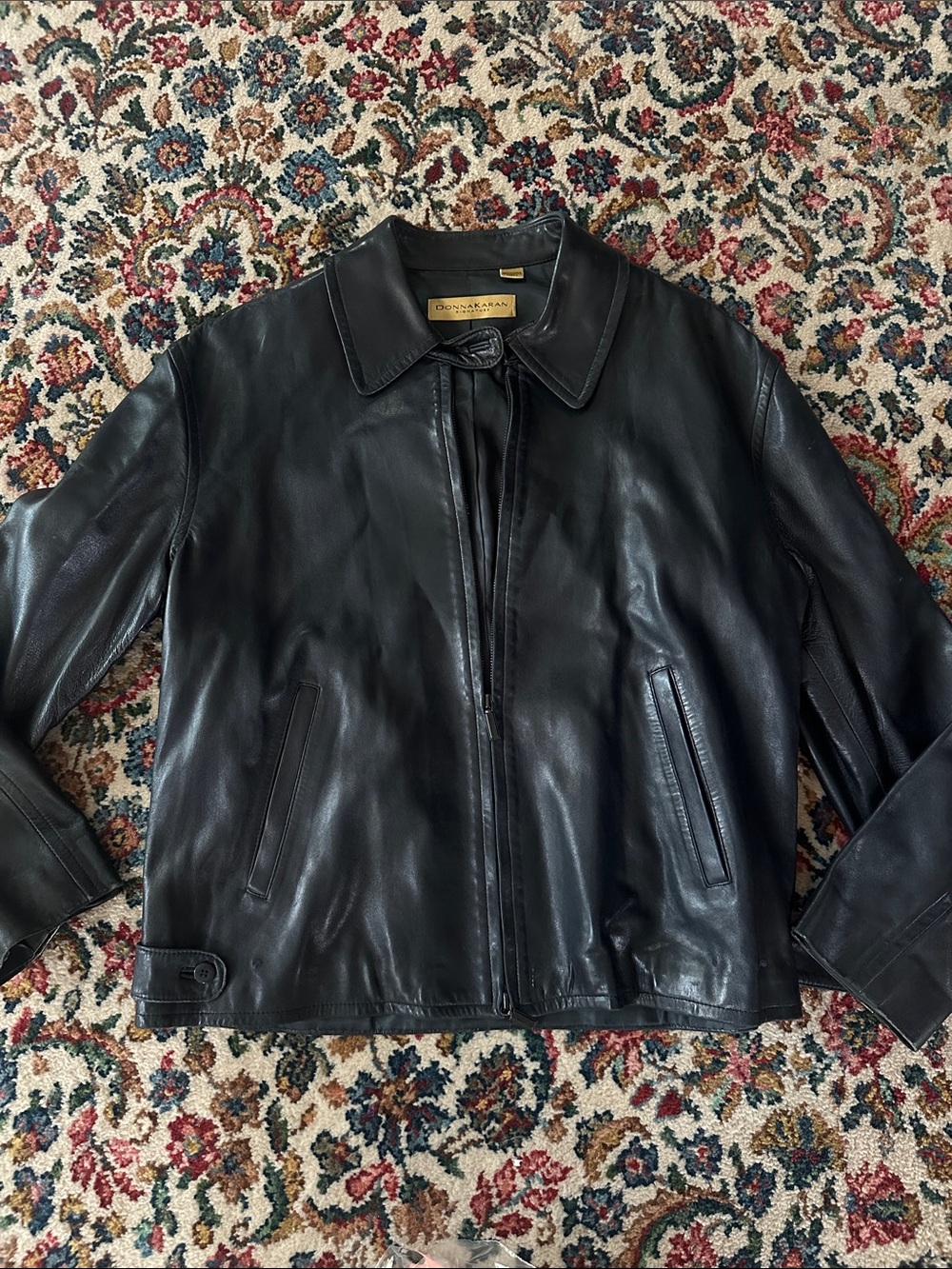 DONNA KAREN COLLECTION LEATHER JACKET USA